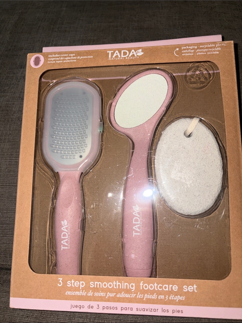 Ada Pink 3-Step Smoothing Footcare Set